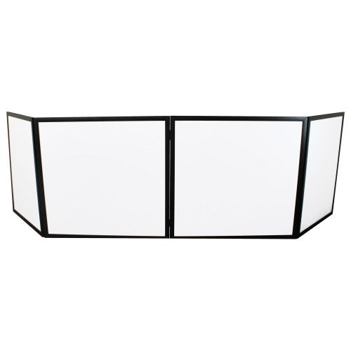 Odyssey SWF9646B - 96 in W x 46 in H White Pro DJ Facade with Black Frame