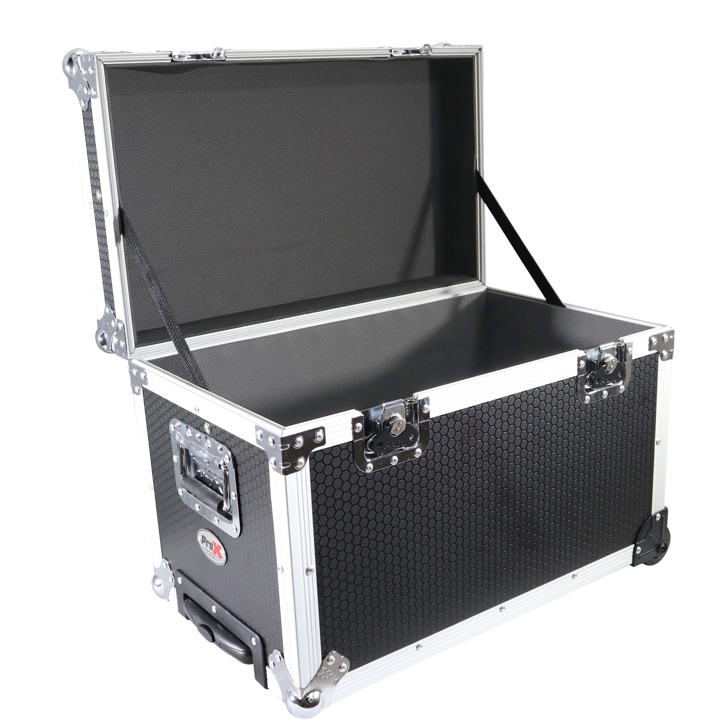 ProX T-UTIHWMK2 - Rolling Utility Case W/ Retractable Handle and Low-Profile Recessed Wheels 17x24.5x15" Exterior For Cabales/100 LP Vinyl Records