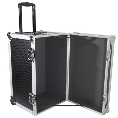 ProX T-UTIHWMK2 - Rolling Utility Case W/ Retractable Handle and Low-Profile Recessed Wheels 17x24.5x15" Exterior For Cabales/100 LP Vinyl Records