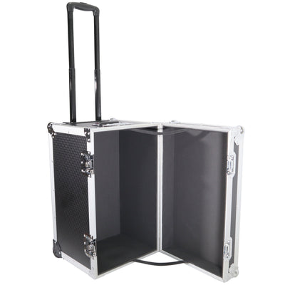ProX T-UTIHWMK2 - Rolling Utility Case W/ Retractable Handle and Low-Profile Recessed Wheels 17x24.5x15" Exterior For Cabales/100 LP Vinyl Records