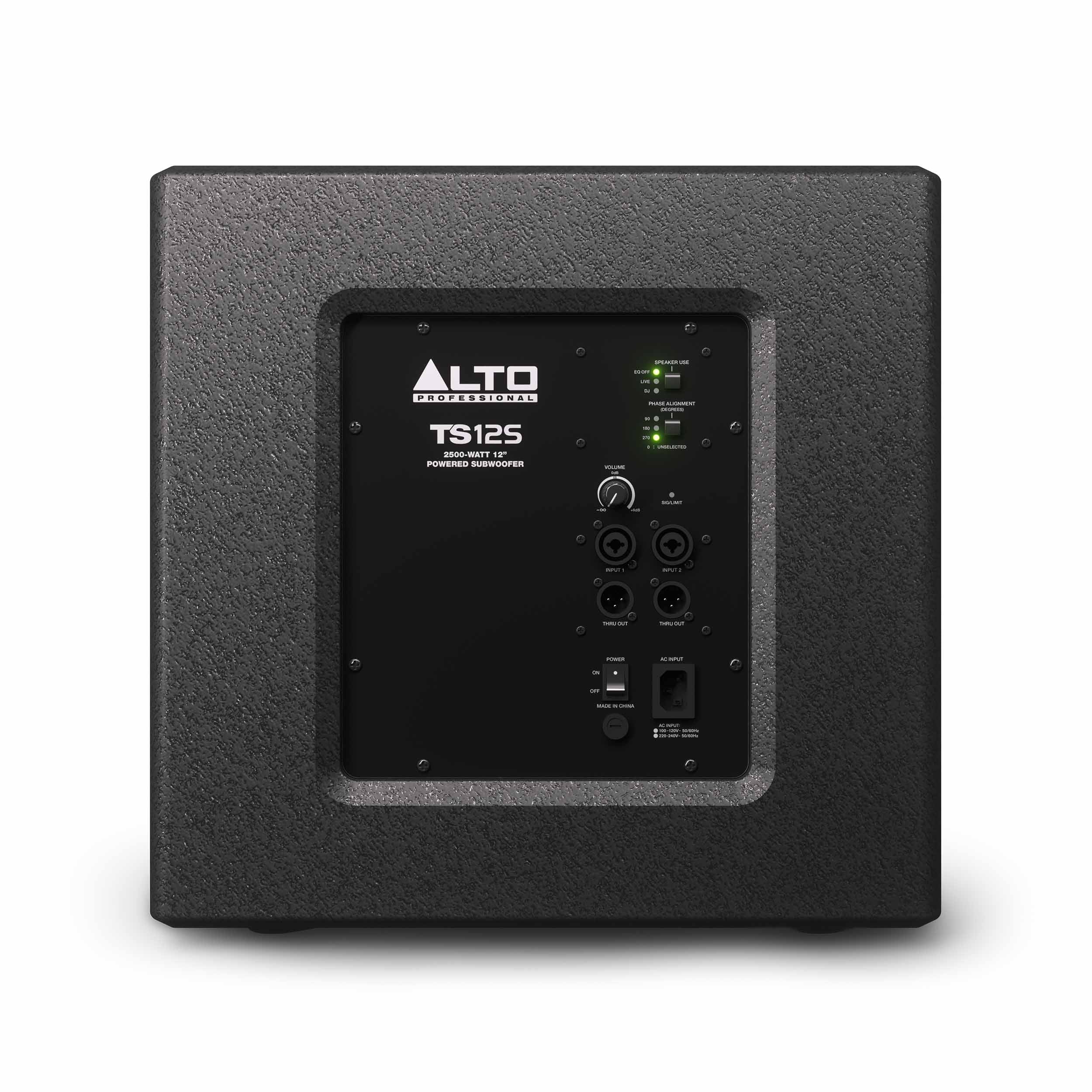 Alto TS12S - 2500-Watt Powered Subwoofer with a 12" Driver