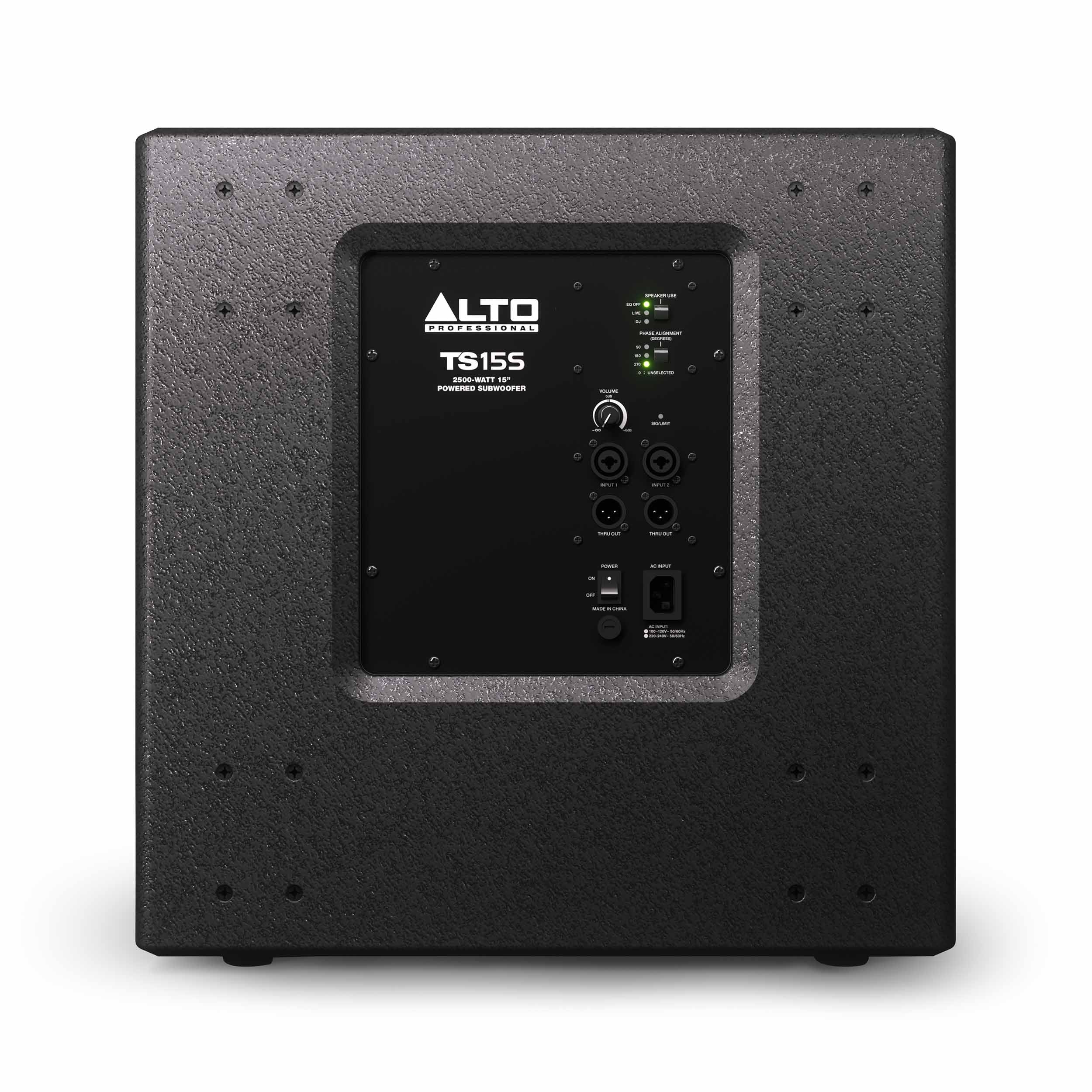 Alto TS15S - 2500-Watt Powered Subwoofer with a 15" Driver