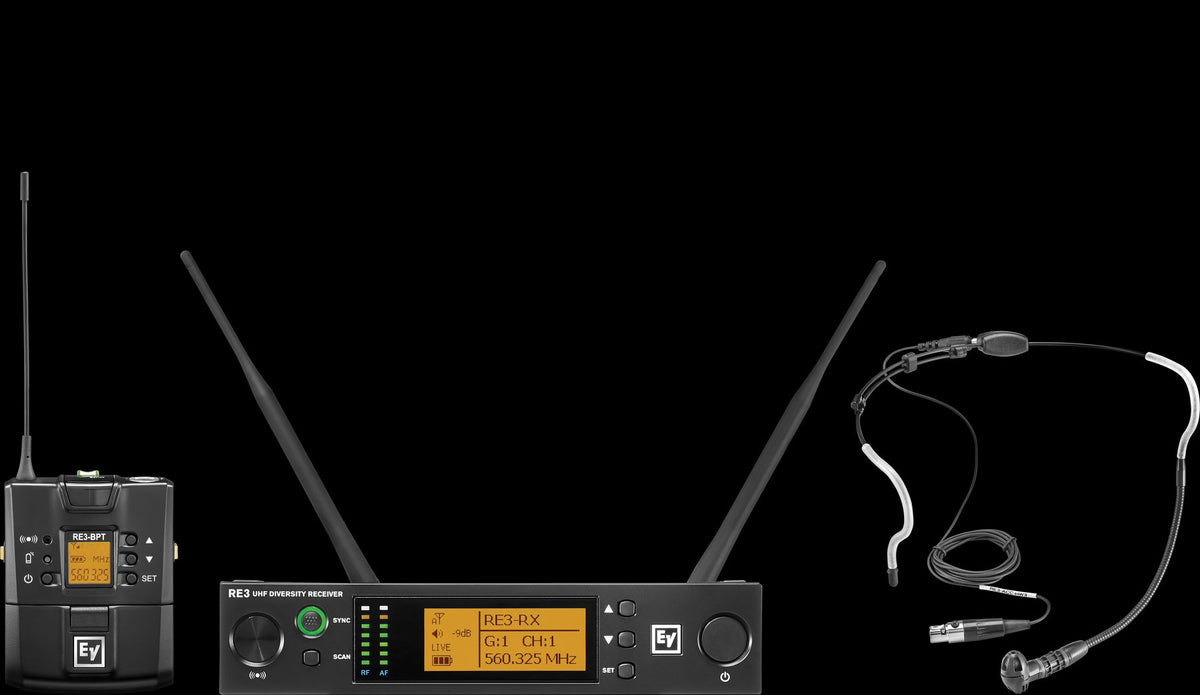 Electro-Voice RE3-BPHW - UHF Wireless Bodypack System w/Headworn Mic