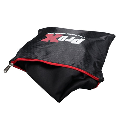 ProX XF-VISTAWHMK2 - VISTA DJ Booth Table Work Station with White Black Scrims and Carrying Bag White Frame