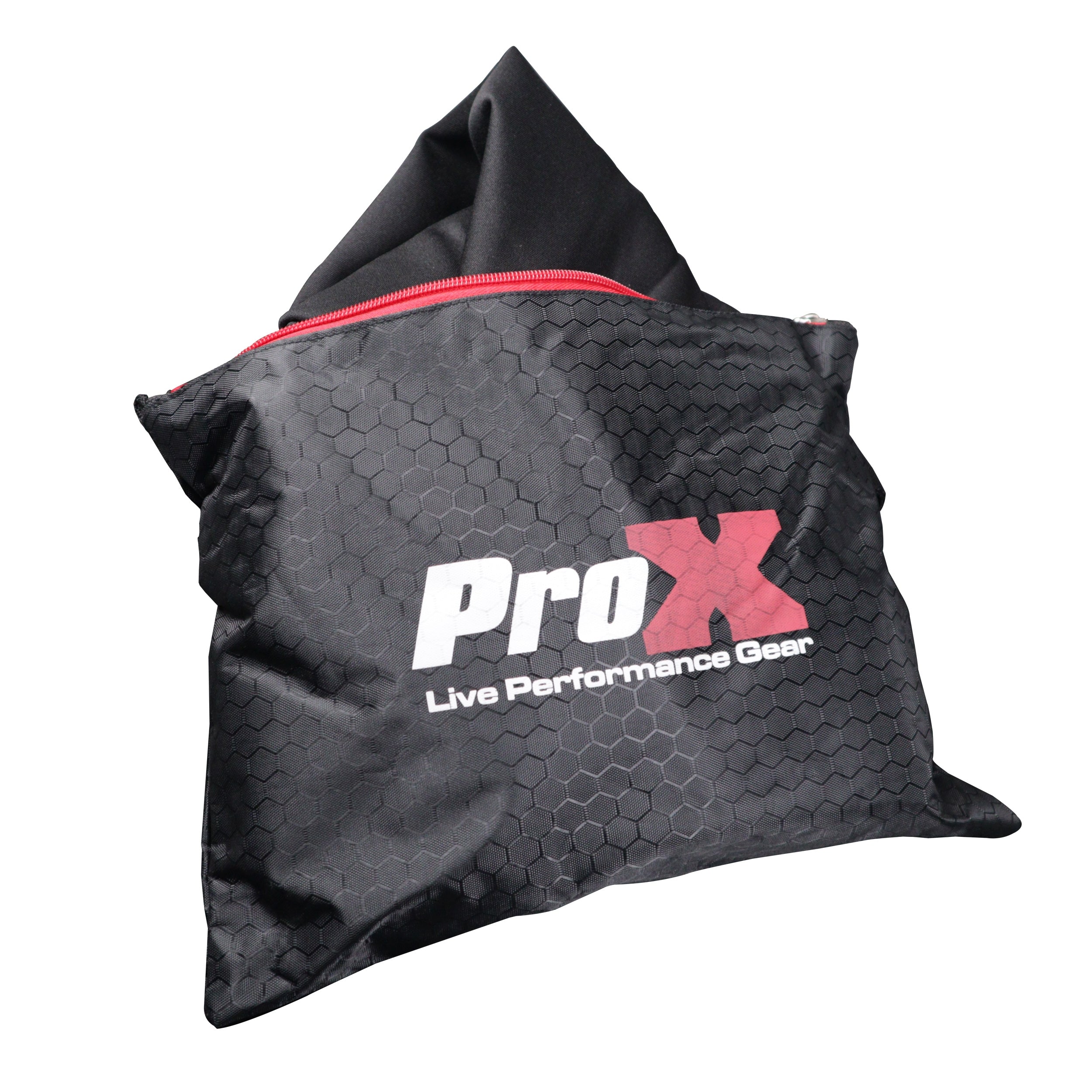 ProX XF-VISTAWHMK2 - VISTA DJ Booth Table Work Station with White Black Scrims and Carrying Bag White Frame