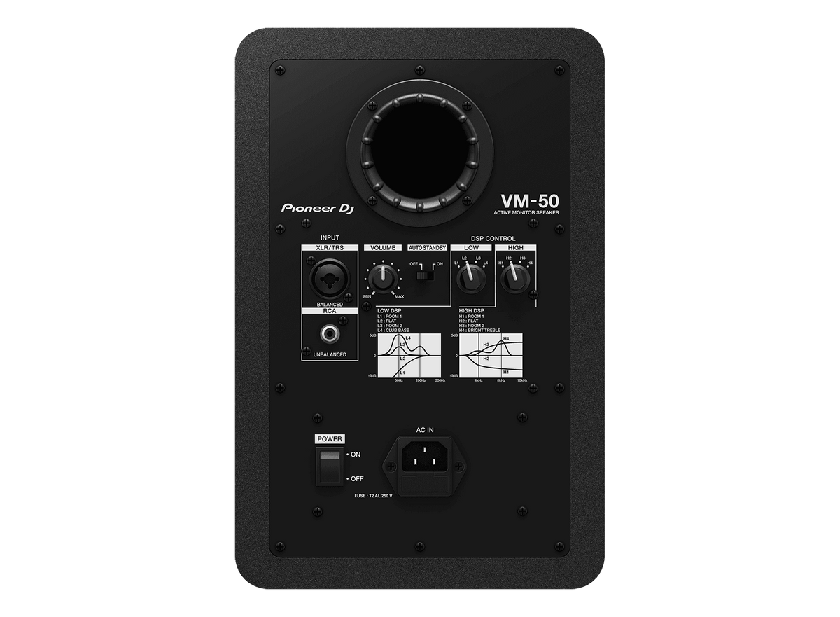Pioneer DJ VM-50 5-Inch Active Studio Monitor Speaker Black | The