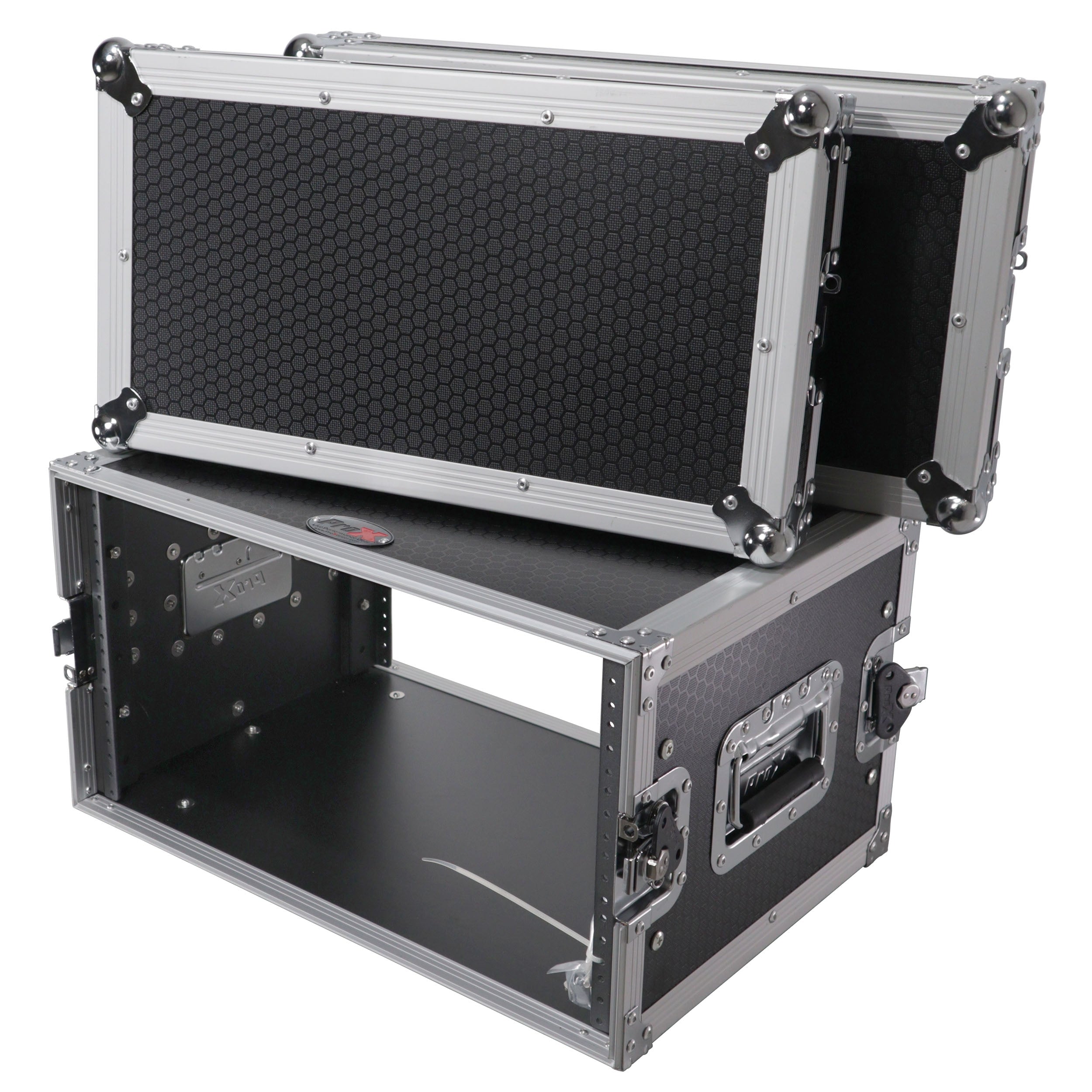 ProX X-6UE - 6U Deluxe 14" Deep 19" Width Amp Effects Rack Flight Hard Case
