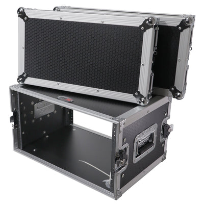 ProX X-6UE - 6U Deluxe 14" Deep 19" Width Amp Effects Rack Flight Hard Case