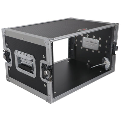 ProX X-6UE - 6U Deluxe 14" Deep 19" Width Amp Effects Rack Flight Hard Case