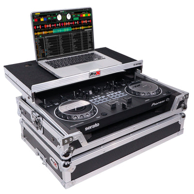 ProX X-DDJREV1LT - ATA Flight Case For Pioneer DDJ-REV1 DJ Controller with Laptop Shelf