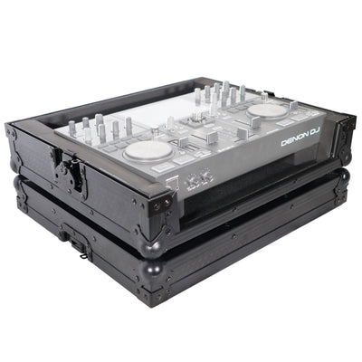 ProX X-PRIMEGOBL - ATA Style Flight Travel Case for Denon DJ Prime Go Digital Controller - Black On Black