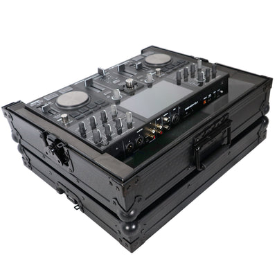 ProX X-PRIMEGOBL - ATA Style Flight Travel Case for Denon DJ Prime Go Digital Controller - Black On Black