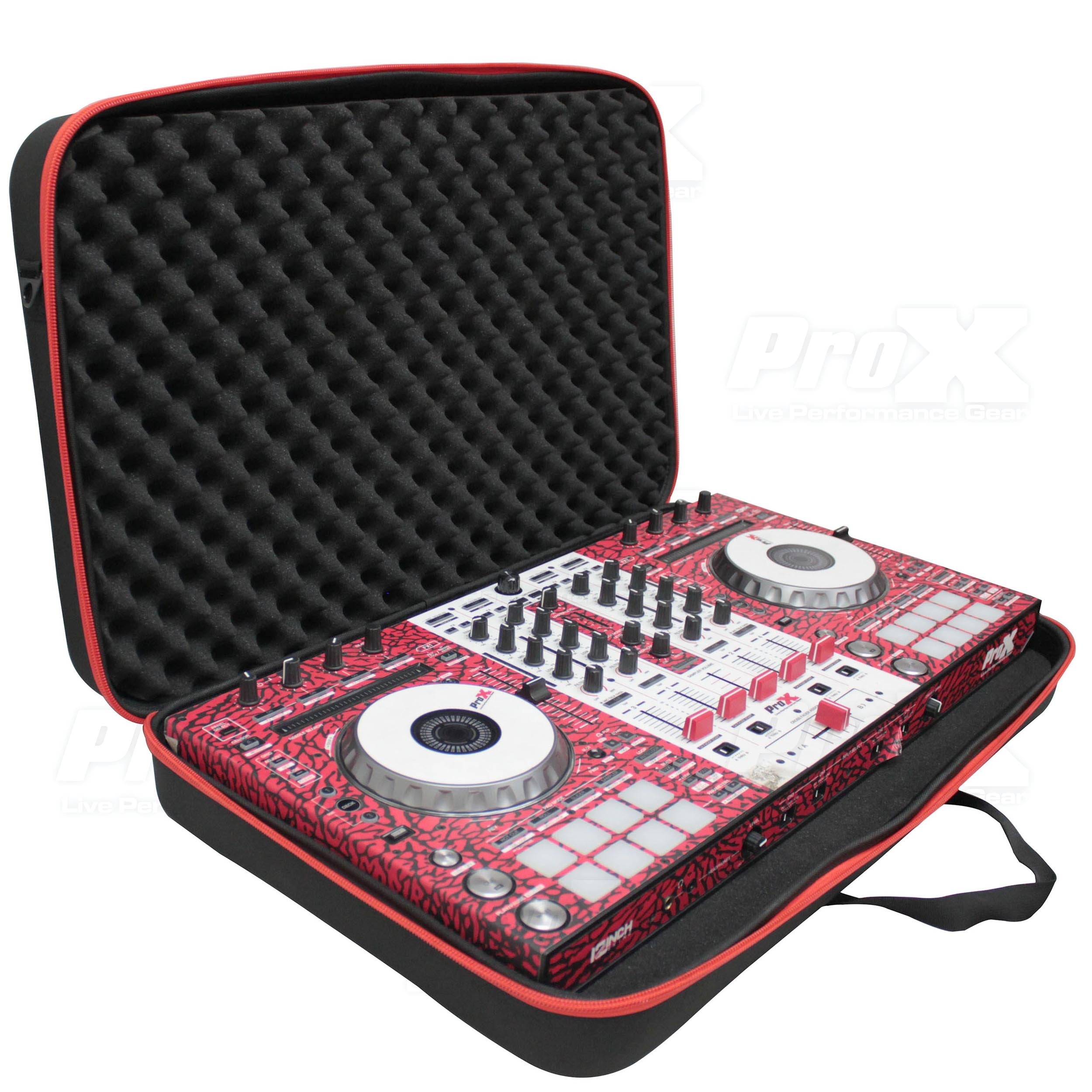 ProX XB-DJCM - ZeroG Ultra Lightweight Hard Shell DJ Controller Shoulder Strap Bag for Pioneer DDJ-RX SX3 S1 and Numark Mixstream Pro Mixdeck.