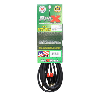 ProX XC-DRCA10 - 10' Ft. High Performance RCA Male to RCA Male Balanced Audio Cable