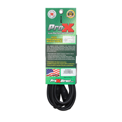 ProX XC-MIC10 - 10 Ft. Balanced XLR3-F to XLR3-M High Performance Microphone Cable