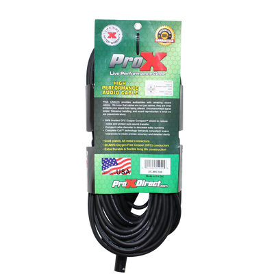 ProX XC-MIC100 - 50 Ft. Balanced XLR3-F to XLR3-M High Performance Microphone Cable