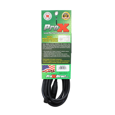 ProX XC-MIC15 - 15 Ft. Balanced XLR3-F to XLR3-M High Performance Microphone Cable