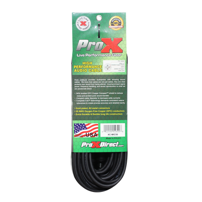 ProX XC-MIC50 - 50 Ft. Balanced XLR3-F to XLR3-M High Performance Microphone Cable