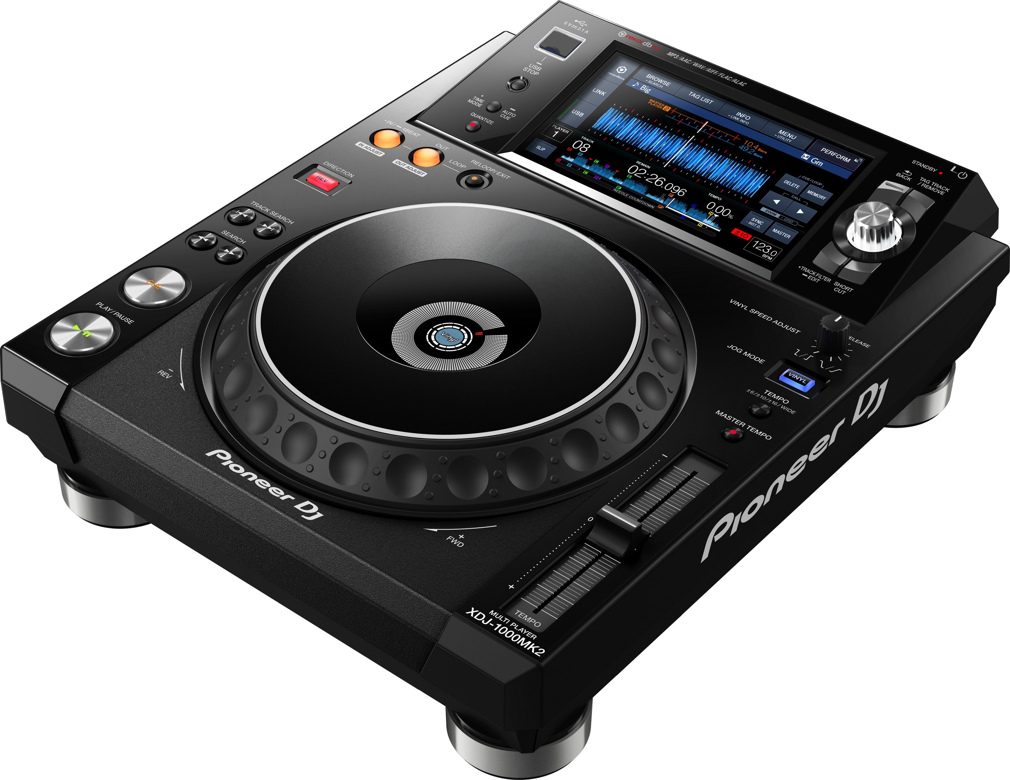 Pioneer DJ XDJ-1000MK2 - Digital Performance Multi Player with 7" Touch Screen