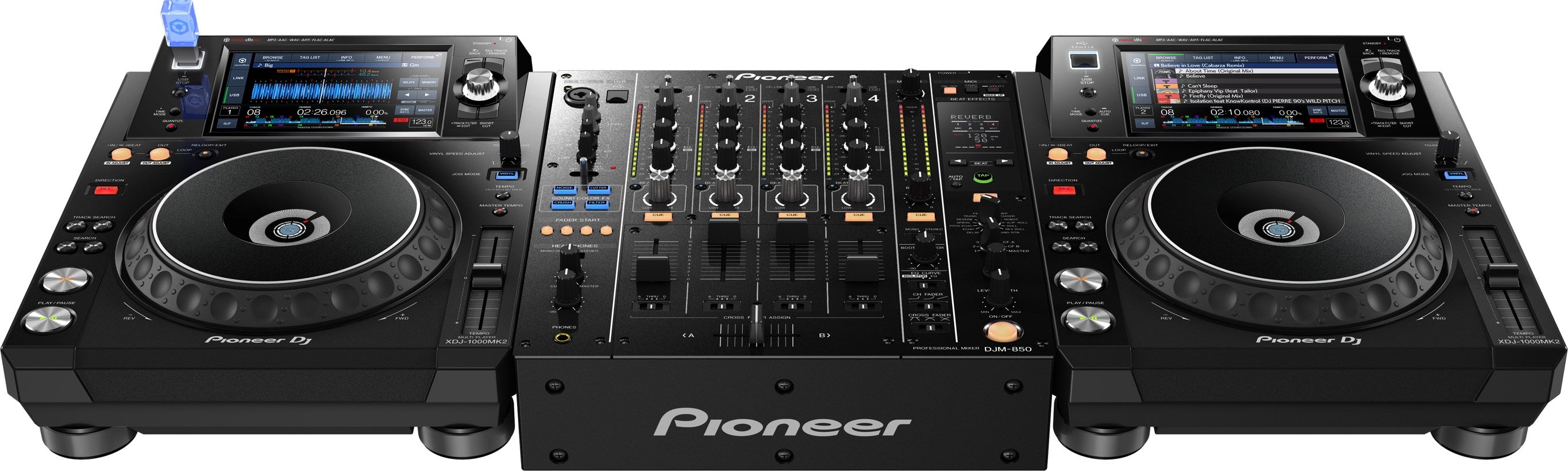 Pioneer DJ XDJ-1000MK2 Digital Multi-Player with 7-Inch