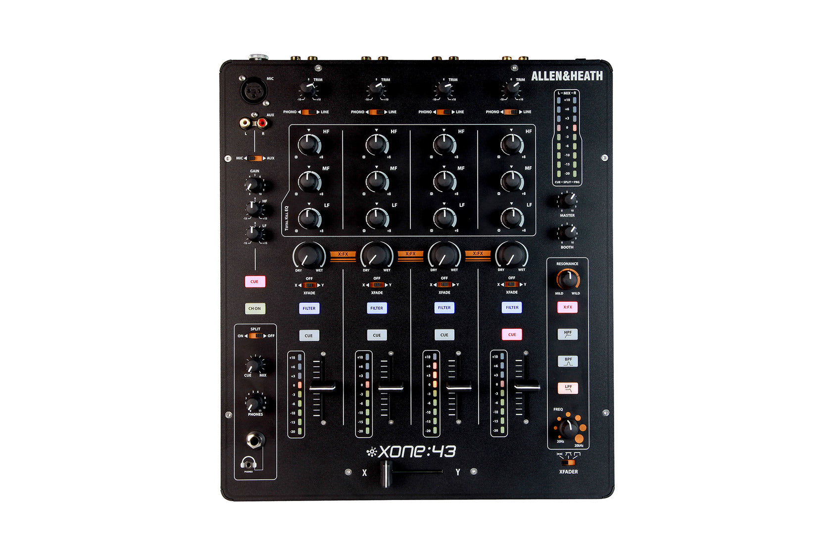 Allen & Heath Xone:43 4-Channel Analogue DJ Mixer | The DJ Hookup