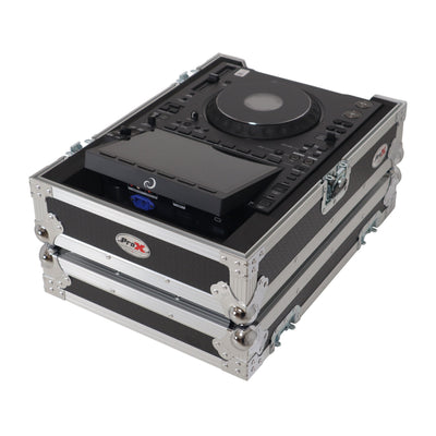 ProX XS-CDX - ATA Flight Case for AlphaTheta CDJ-3000X Pioneer CDJ-3000 DJ Media Player with Heavy-Duty Protection