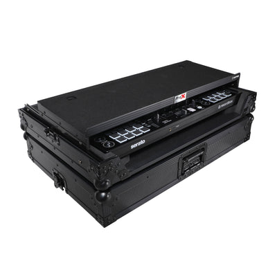 ProX XS-FLX10LTBL - Pioneer DDJ-FLX10 or DDJ-GRV6 with Sliding Laptop Shelf ATA Flight Style Road Case Black Finish Slim Case