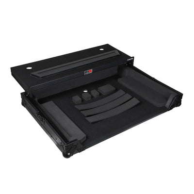 ProX XS-FLX10LTBL - Pioneer DDJ-FLX10 or DDJ-GRV6 with Sliding Laptop Shelf ATA Flight Style Road Case Black Finish Slim Case