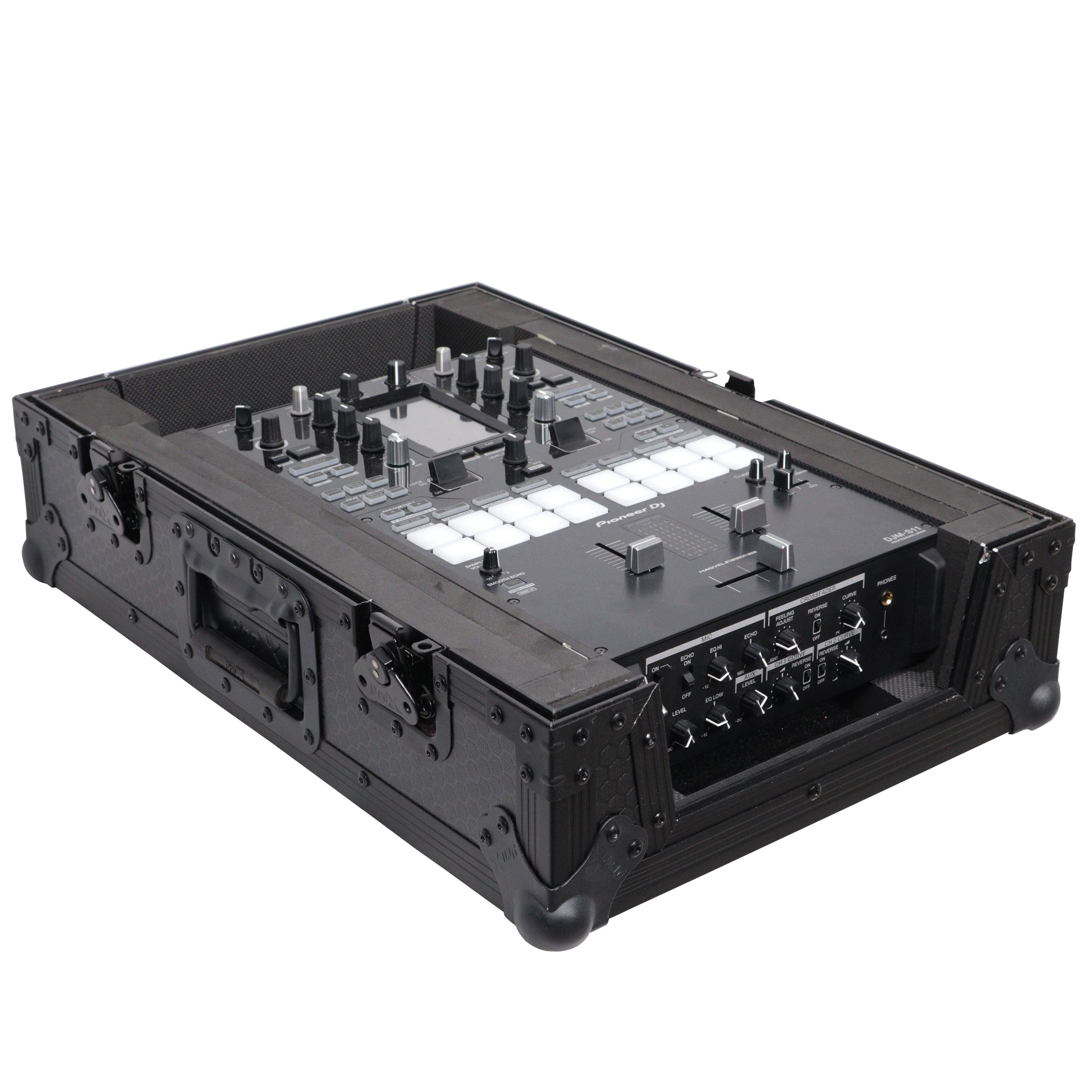 ProX XS-M11BL - ATA Flight Style Universal Road Case for Pioneer DJM S11 RANE SEVENTY 70 SEVENTY 72 MK2 Black Finish