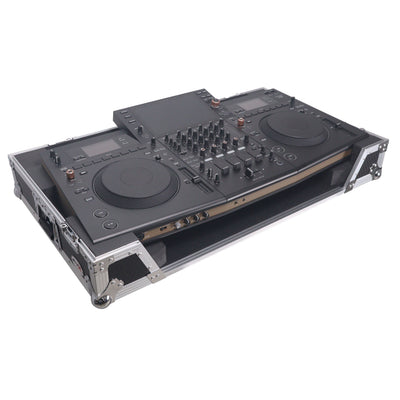 ProX XS-OPUSQUAD W - ATA Flight Style Road Case For Pioneer DJ OPUS-QUAD DJ Controller with 1U Rack Space and Wheels