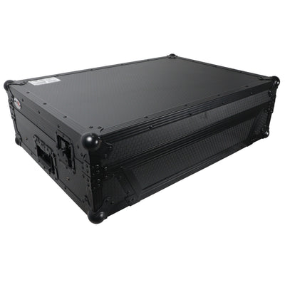 ProX XS-PRIME4WLTBL - ATA Flight Case For Denon PRIME 4 DJ Controller with Laptop Shelf 1U Rack Space and Wheels - Black