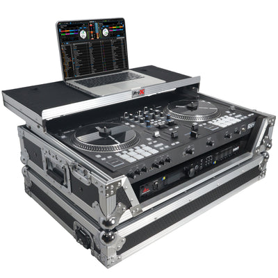 ProX XS-RANEONE WLT - Flight Case For RANE ONE DJ Controller with Sliding Laptop Shelf, 1U Rack, and Wheels