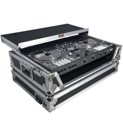 ProX XS-RANEONE WLT - Flight Case For RANE ONE DJ Controller with Sliding Laptop Shelf, 1U Rack, and Wheels
