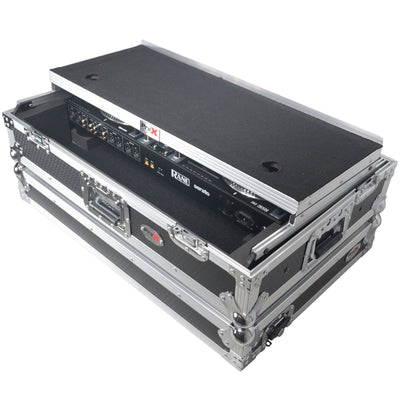 ProX XS-RANEONE WLT - Flight Case For RANE ONE DJ Controller with Sliding Laptop Shelf, 1U Rack, and Wheels