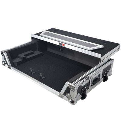 ProX XS-RANEONE WLT - Flight Case For RANE ONE DJ Controller with Sliding Laptop Shelf, 1U Rack, and Wheels