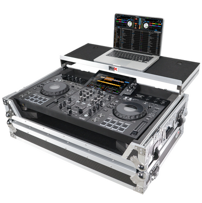 ProX XS-XDJRX3WLT - ATA Flight Case ATA Flight Case For Pioneer DDJ-REV5 XDJ-RX3 DJ Controller with Laptop Shelf 1U Rack Space and Wheels