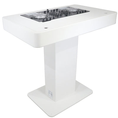 ProX XZF-DJCTWCASE - Control Tower DJ Podium with Road Cases for Pioneer DDJ-REV7 XDJ-XZ FLX10 RANE Four (White)