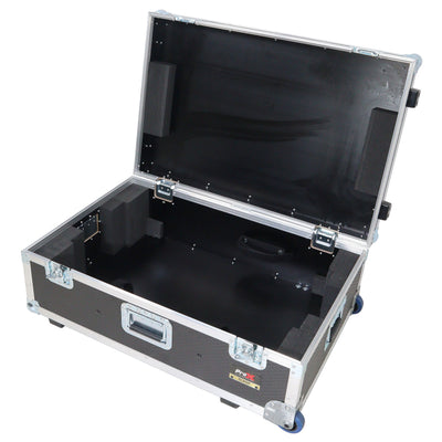 ProX XZF-DJCTWCASE - Control Tower DJ Podium with Road Cases for Pioneer DDJ-REV7 XDJ-XZ FLX10 RANE Four (White)