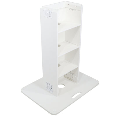 ProX XZF-DJCTWCASE - Control Tower DJ Podium with Road Cases for Pioneer DDJ-REV7 XDJ-XZ FLX10 RANE Four (White)