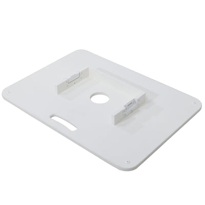 ProX XZF-DJCTWCASE - Control Tower DJ Podium with Road Cases for Pioneer DDJ-REV7 XDJ-XZ FLX10 RANE Four (White)