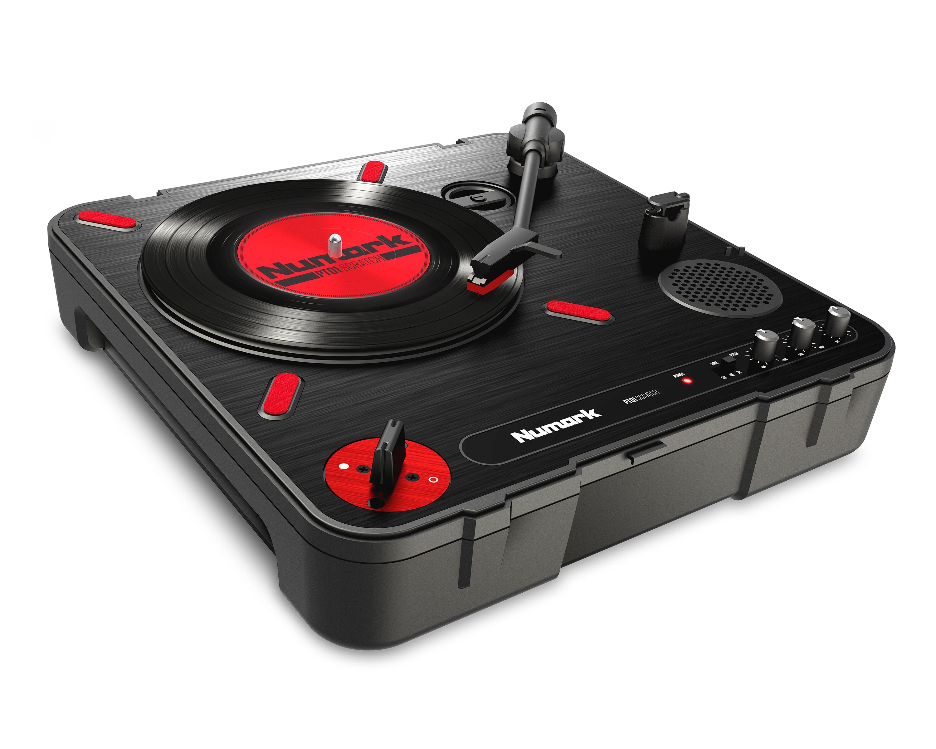 Numark PT01 portable turntable 改造済 Numark PT01 Scratch - Portable Turntable w/ DJ Scratch Switch
