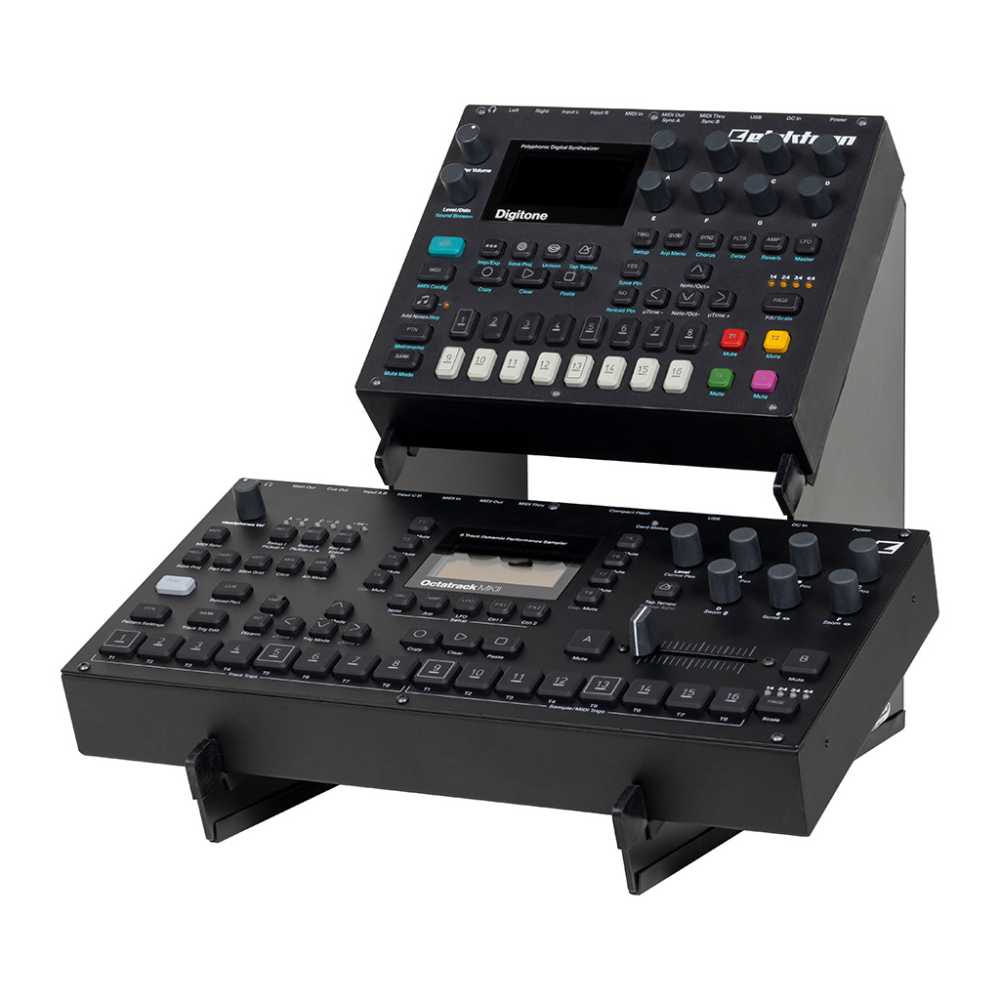 Headliner HL22052 - Headliner 2-Tier Desktop Synth Stand @ The DJ