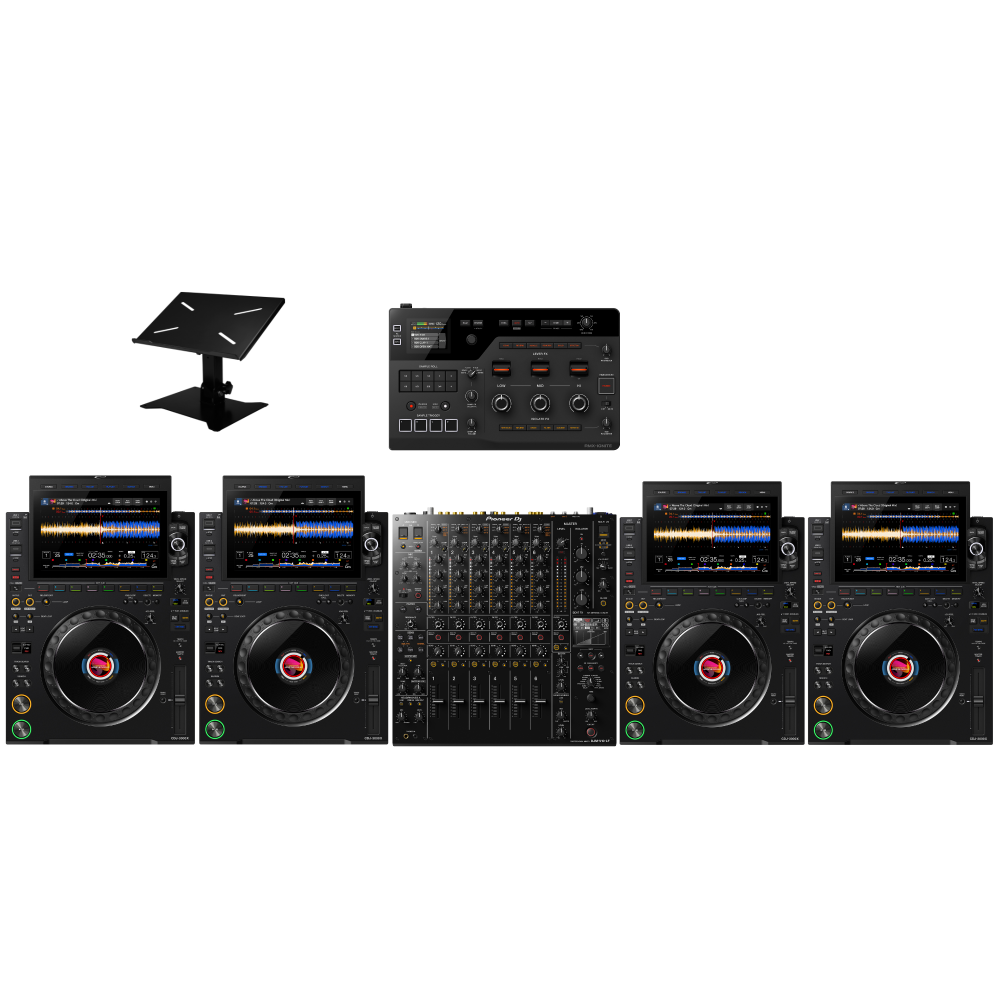 2x AlphaTheta CDJ-3000X + Pioneer DJ DJM-V10 + RMX-IGNITE and