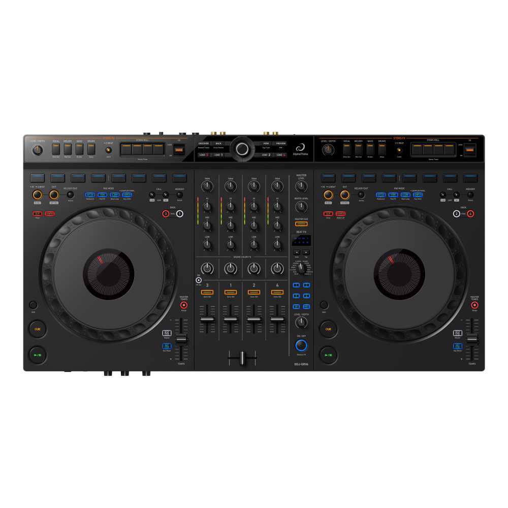 AlphaTheta DDJ-GRV6 - 4-channel Performance DJ Controller @ The DJ