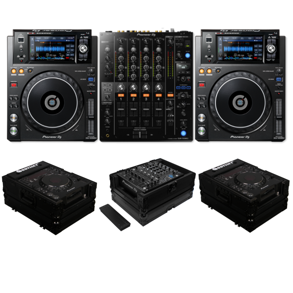 Pioneer DJ DJM-750MK2 + XDJ-1000MK2 + Odyssey FZCDJBL and 