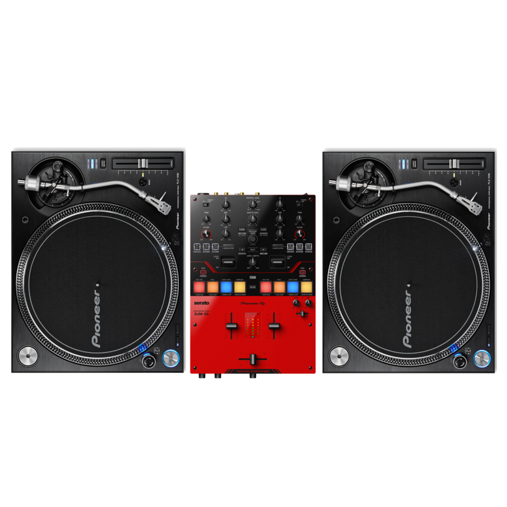 Pioneer PLX-1000、pionner  DJM-S5 Pioneer DJ DJM-S5 Mixer + PLX-1000 Turntables Bundle @ The