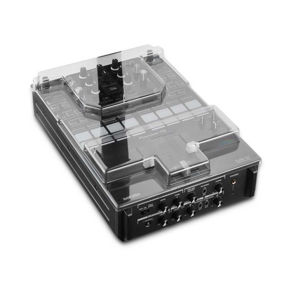 Pioneer DJ DJM-S7 Mixer + Reloop RP-8000 MK2 and Covers Bundle