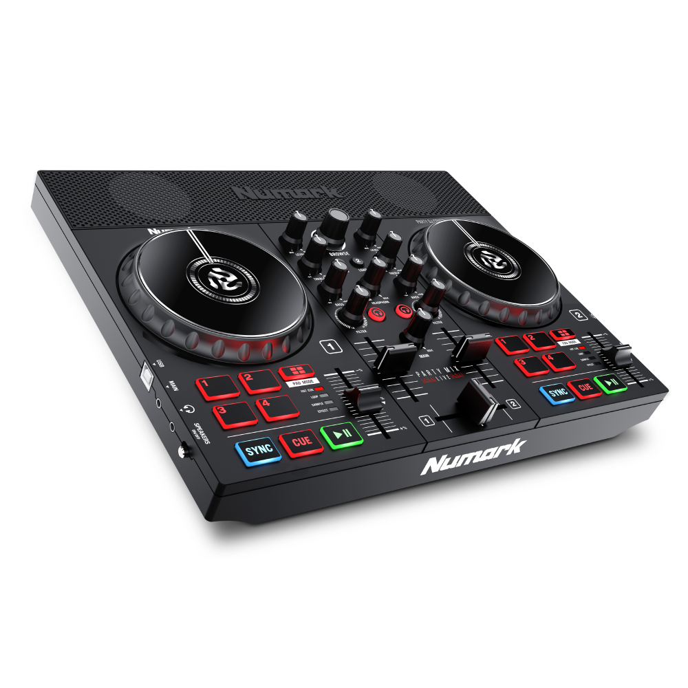 Numark Party Mix Live - DJ Controller with Built-In Light Show and Speakers