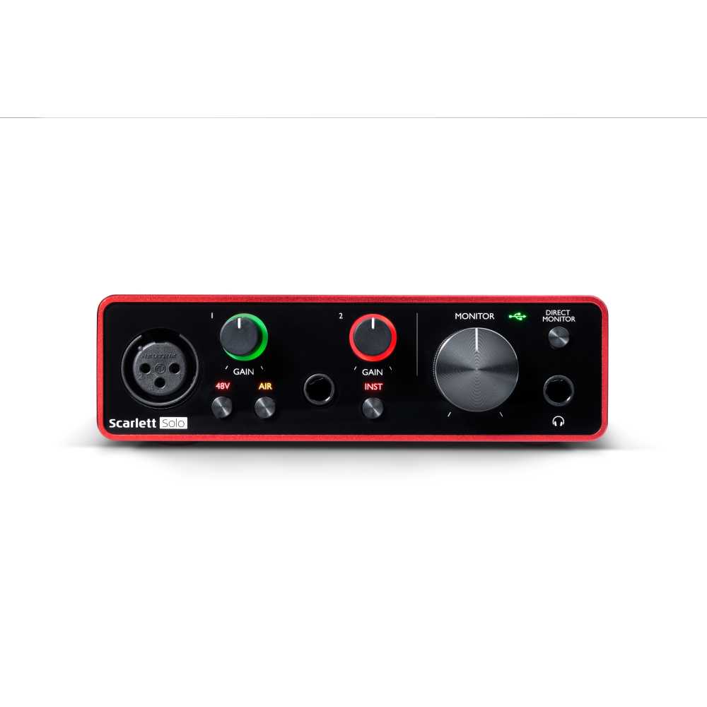 Focusrite Scarlett Solo (3rd Gen) - 2 - In, 2 - Out USB Audio Interface -  $10 Temporary Discount!