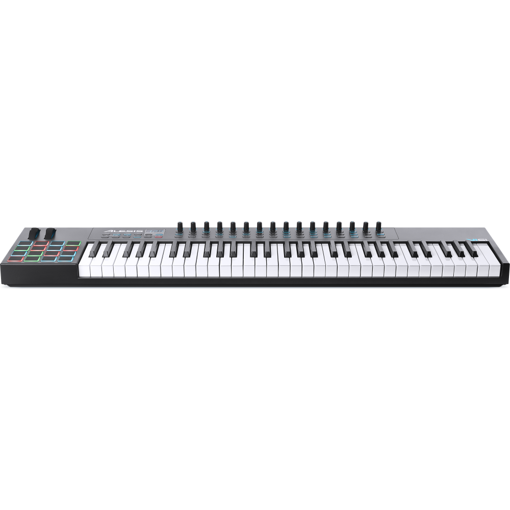 Alesis VI25 16 Assignable Knobs 48 Buttons and 5-Pin MIDI Out Plus Production Software Included 25-Key USB MIDI Keyboard Controller with 16 Pads 